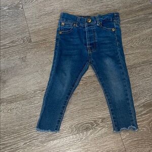7 for all man kind jeans size me 24 month  baby girl skinny jeqns